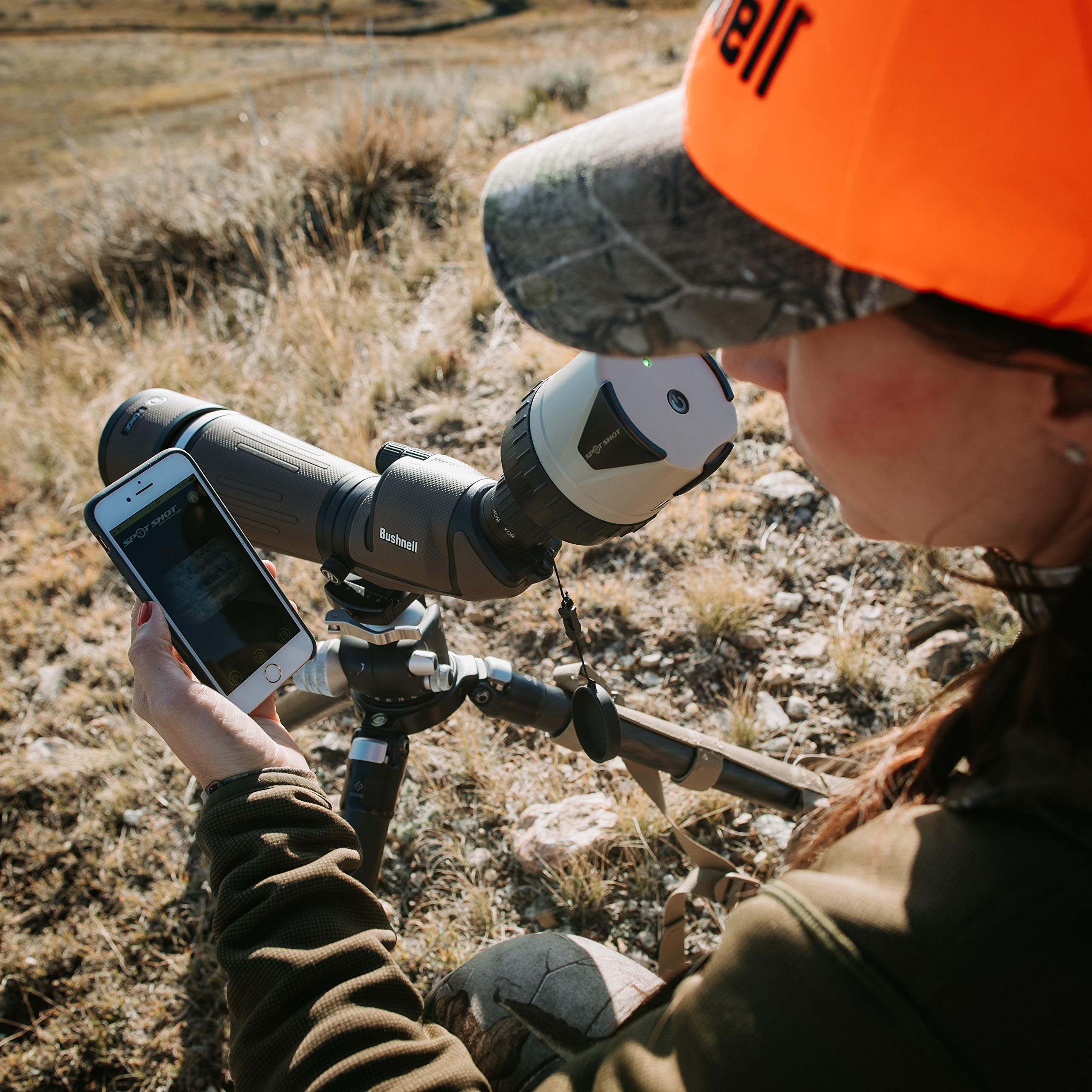 Hme Spot Shot Shooting Universal Adjustable Wireless Live Streaming Hd Video Wi Fi Spotting Scope Camera | Carry Pouch Included